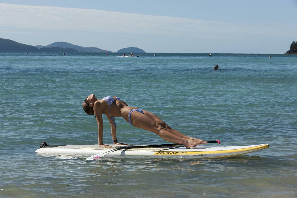 Stand Up Paddle Board Yoga in Paradise