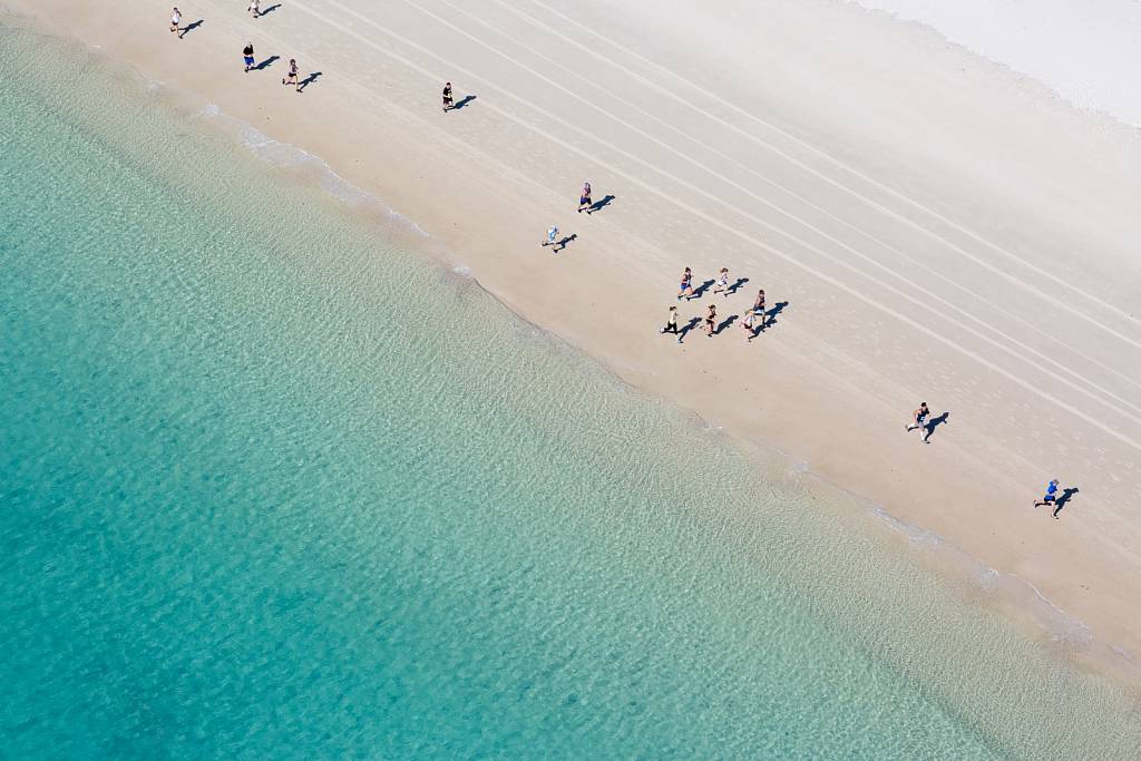 Hamilton Island Endurance Series - Great Whitehaven Beach Run Aerial