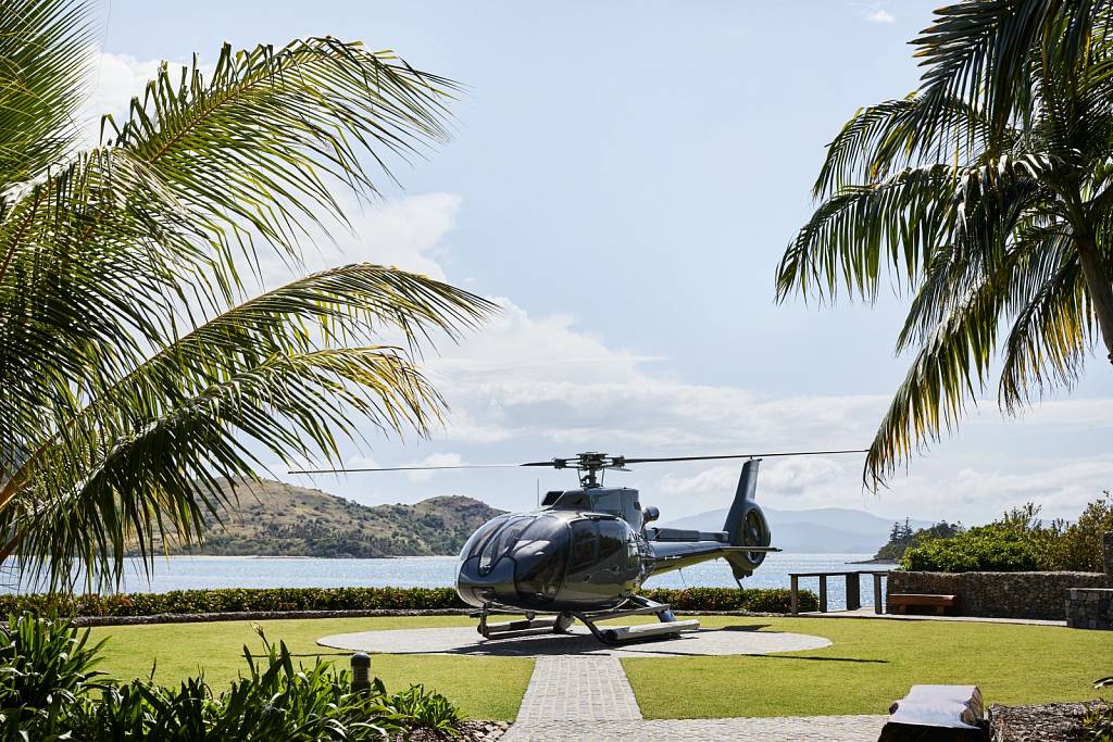 qualia private helipad