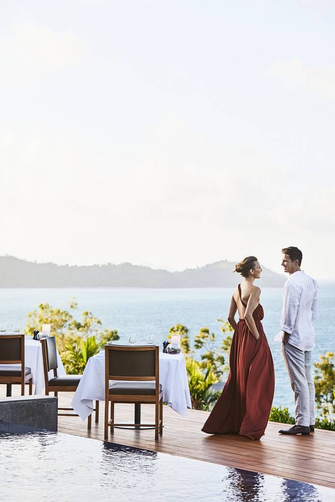 qualia Long Pavilion dining