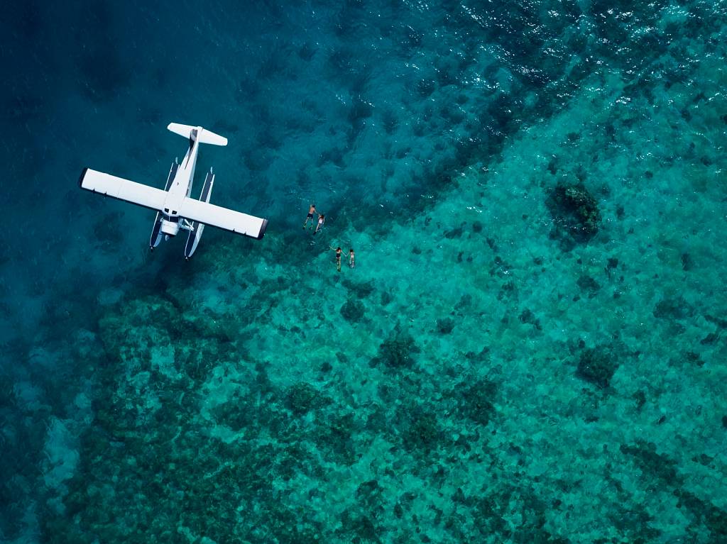 Seaplane reef adventure